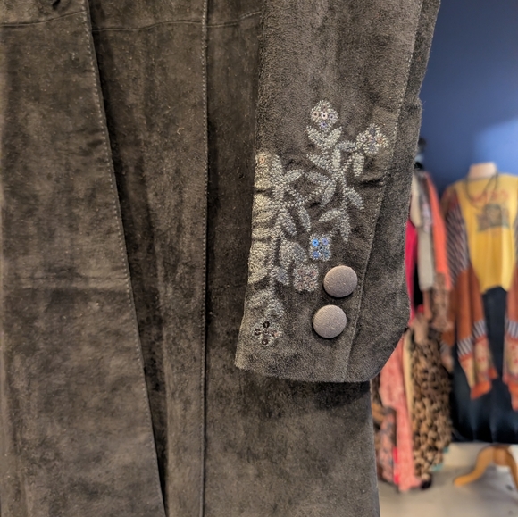 NWT Embroidered Suede Scully Jacket - Picture 3 of 7